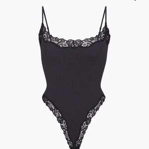 SKIMS Black Lace Bodysuit (NWT)